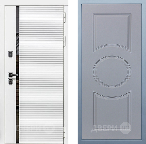 Входная металлическая Дверь Дива МХ-45 Белая STR Д-8 Силк Маус в Фрязино