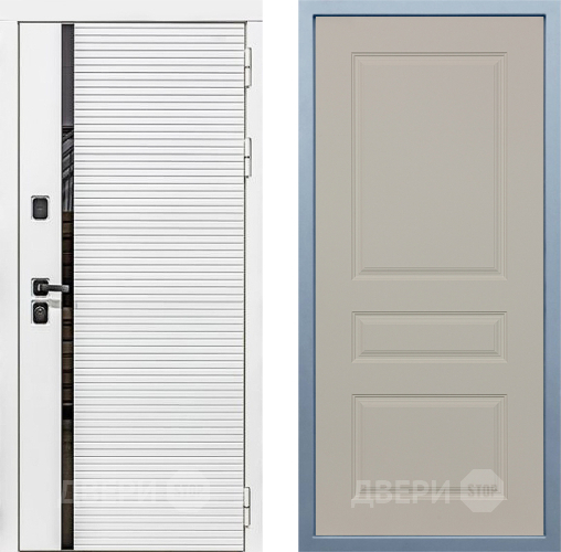 Входная металлическая Дверь Дива МХ-45 Белая STR Д-13 Шампань в Фрязино