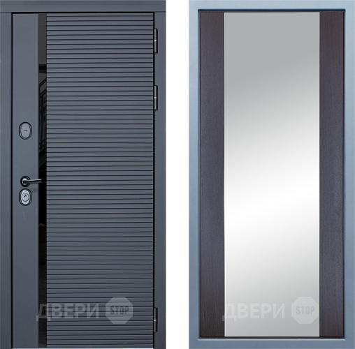 Дверь Дива МХ-45 STR Д-15 Зеркало Венге в Фрязино