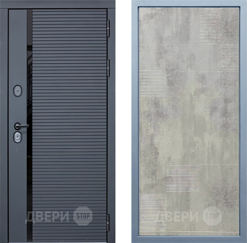 Входная металлическая Дверь Дива МХ-45 STR Д-4 Бетон темный в Фрязино