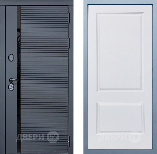 Входная металлическая Дверь Дива МХ-45 STR Д-7 Белый в Фрязино