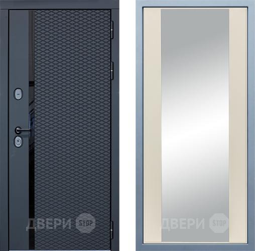 Входная металлическая Дверь Дива МХ-47 STR Д-15 Зеркало Шампань в Фрязино