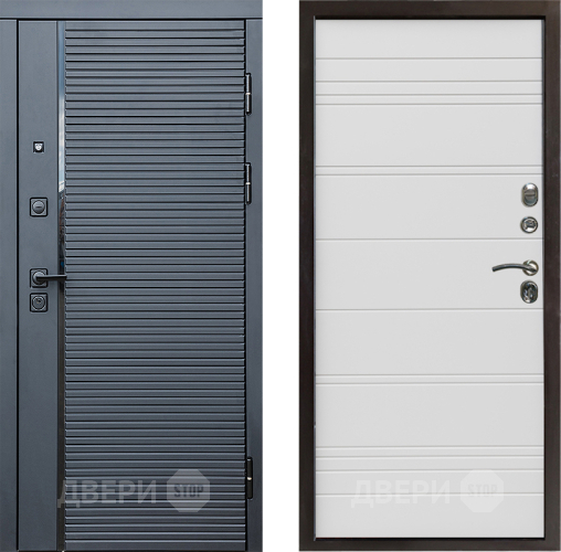 Дверь Престиж Черная Линия Line Белый в Фрязино