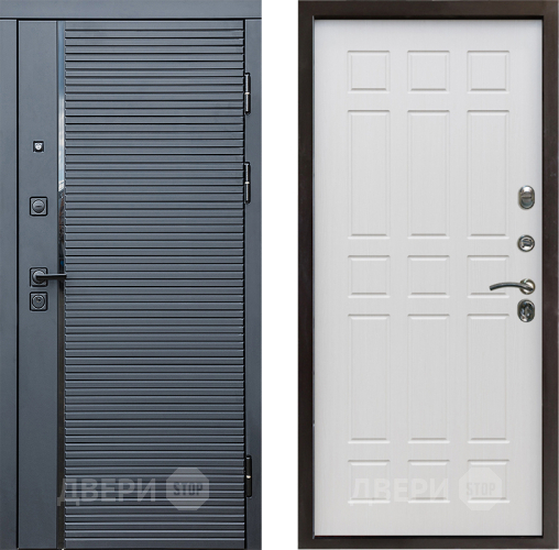 Входная металлическая Дверь Престиж Черная Линия Спарта Лиственница белая в Фрязино