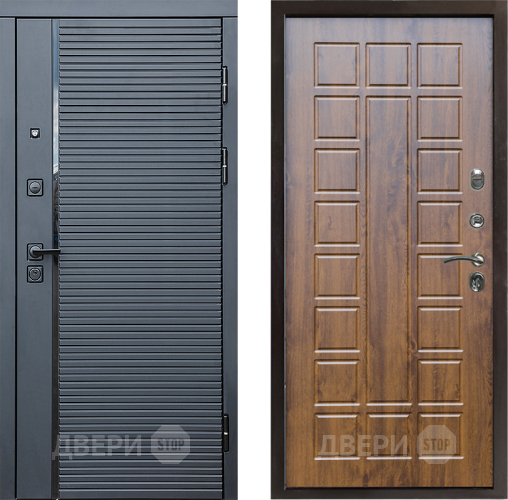 Входная металлическая Дверь Престиж Черная Линия Престиж Дуб в Фрязино