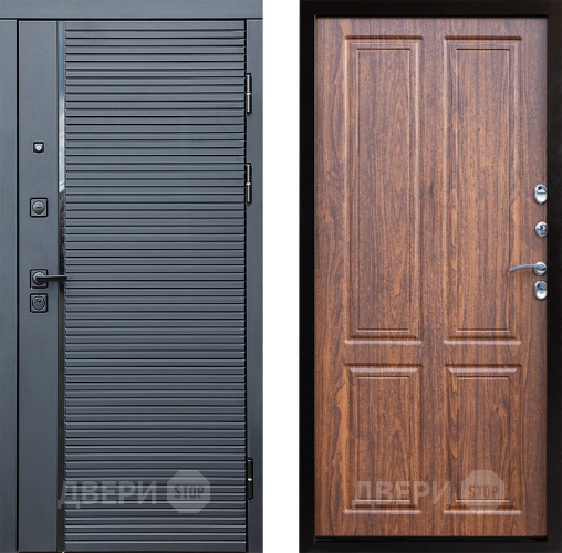 Входная металлическая Дверь Престиж Черная Линия Премиум Орех светлый в Фрязино