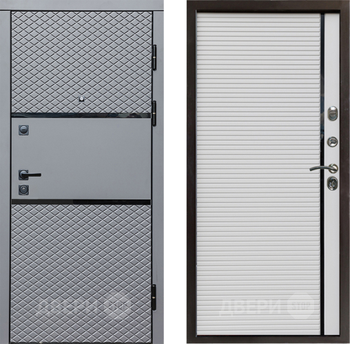 Входная металлическая Дверь Престиж Ромб Porte Белый в Фрязино