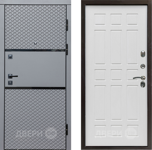 Входная металлическая Дверь Престиж Ромб Спарта Белое дерево в Фрязино