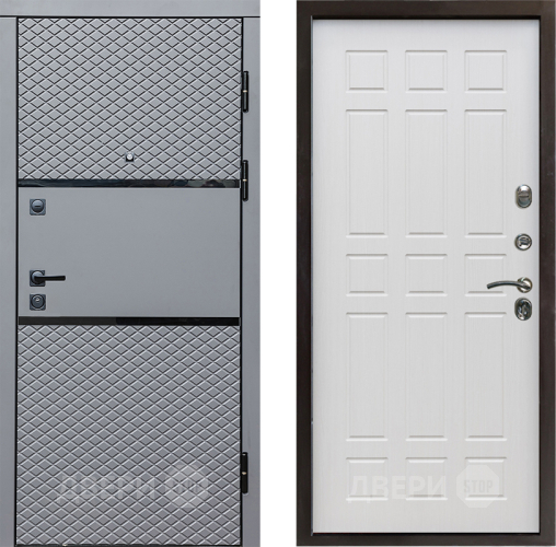 Входная металлическая Дверь Престиж Ромб Спарта Лиственница белая в Фрязино