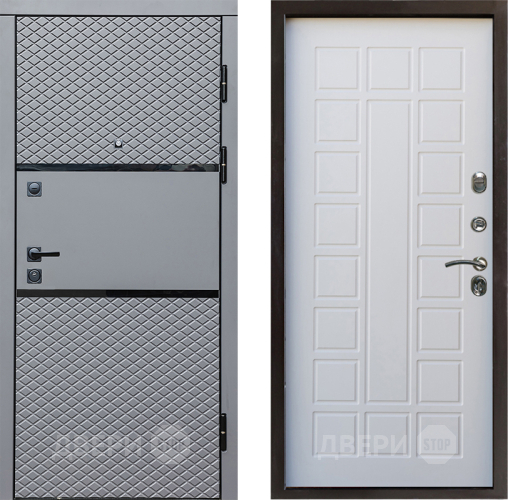 Входная металлическая Дверь Престиж Ромб Престиж Белое дерево в Фрязино