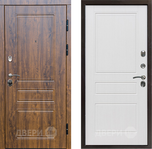 Входная металлическая Дверь Престиж Классика Дуб Классика Белое дерево в Фрязино