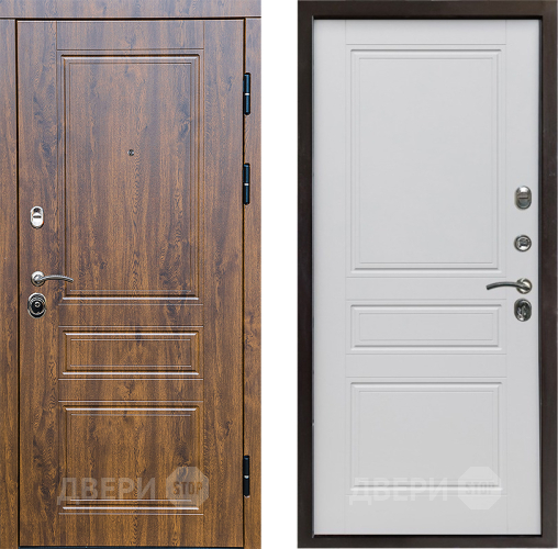 Входная металлическая Дверь Престиж Классика Дуб Классика Белый матовый в Фрязино