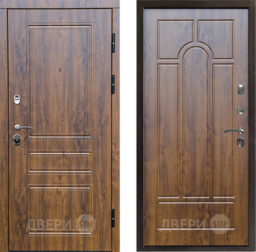 Входная металлическая Дверь Престиж Классика Дуб Арка Дуб в Фрязино