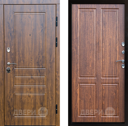 Входная металлическая Дверь Престиж Классика Дуб Премиум Орех светлый в Фрязино