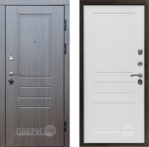 Входная металлическая Дверь Престиж Классика Венге Классика Лиственница белая в Фрязино