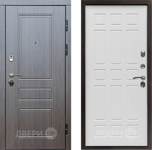 Входная металлическая Дверь Престиж Классика Венге Спарта Белое дерево в Фрязино