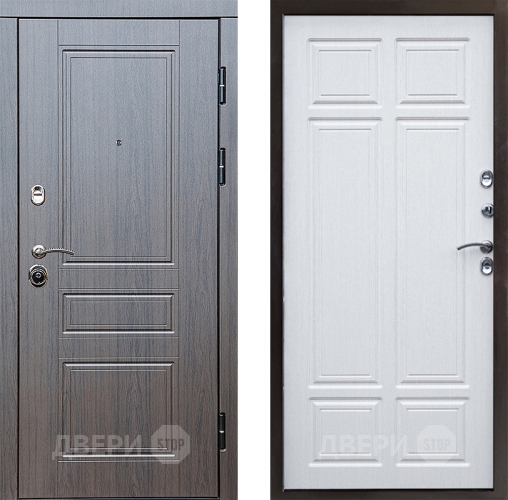 Входная металлическая Дверь Престиж Классика Венге Премиум Лиственница белая в Фрязино