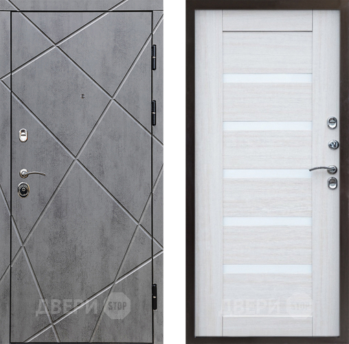 Входная металлическая Дверь Престиж Лучи Царга Лиственница белая в Фрязино