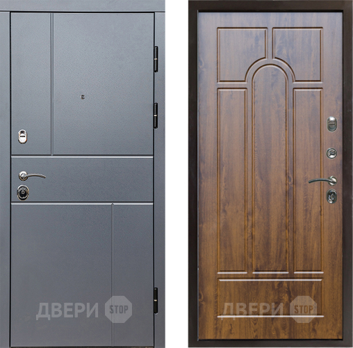 Входная металлическая Дверь Престиж Горизонт Грэй Арка Дуб в Фрязино