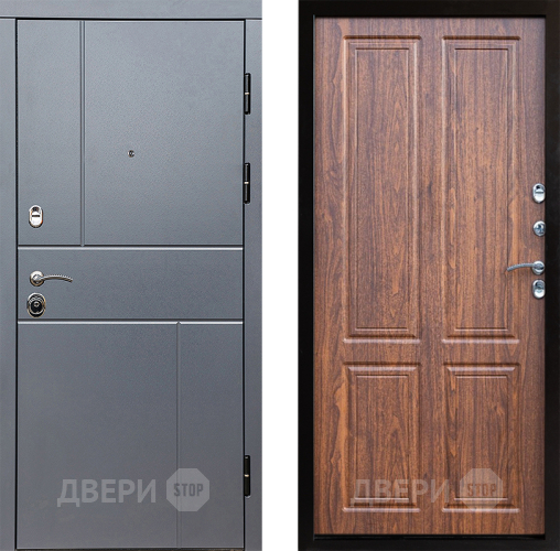 Входная металлическая Дверь Престиж Горизонт Грэй Премиум Орех светлый в Фрязино
