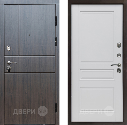 Входная металлическая Дверь Престиж Горизонт Венге Классика Белый матовый в Фрязино