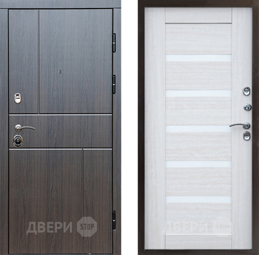 Входная металлическая Дверь Престиж Горизонт Венге Царга Лиственница белая в Фрязино