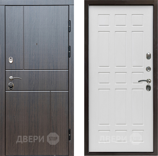 Входная металлическая Дверь Престиж Горизонт Венге Спарта Белое дерево в Фрязино