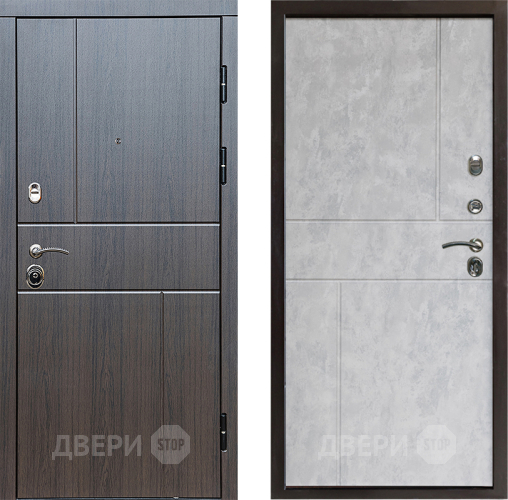 Входная металлическая Дверь Престиж Горизонт Венге Горизонт Бетон светлый в Фрязино