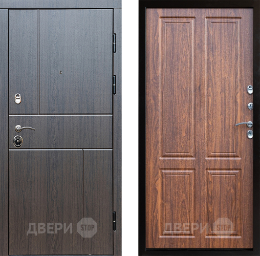 Входная металлическая Дверь Престиж Горизонт Венге Премиум Орех светлый в Фрязино