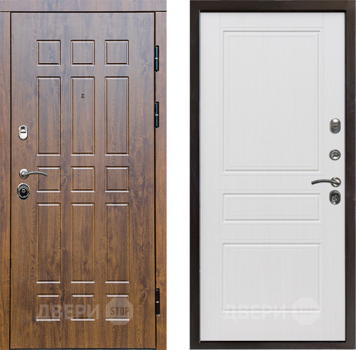 Входная металлическая Дверь Престиж Стандарт Классика Белое дерево в Фрязино