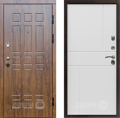 Входная металлическая Дверь Престиж Стандарт Горизонт Бетон белый в Фрязино