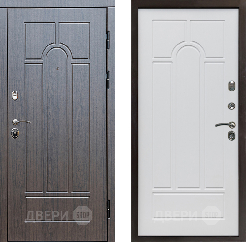 Входная металлическая Дверь Престиж Арка Арка Белое дерево в Фрязино