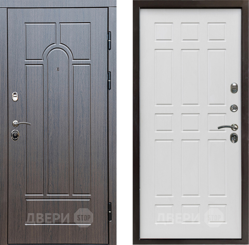 Входная металлическая Дверь Престиж Арка Спарта Белое дерево в Фрязино