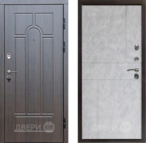 Входная металлическая Дверь Престиж Арка Горизонт Бетон светлый в Фрязино