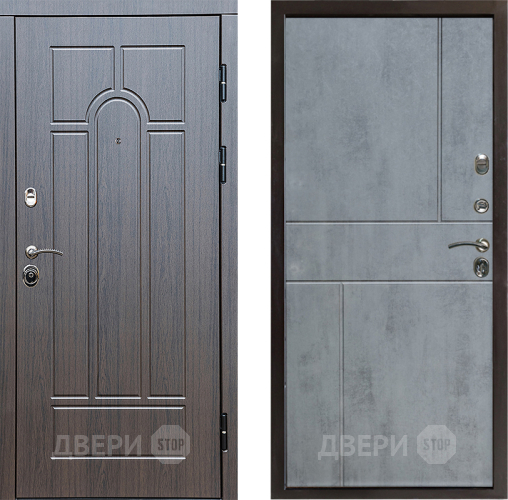 Входная металлическая Дверь Престиж Арка Горизонт Бетон темный в Фрязино