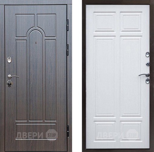 Входная металлическая Дверь Престиж Арка Премиум Лиственница белая в Фрязино