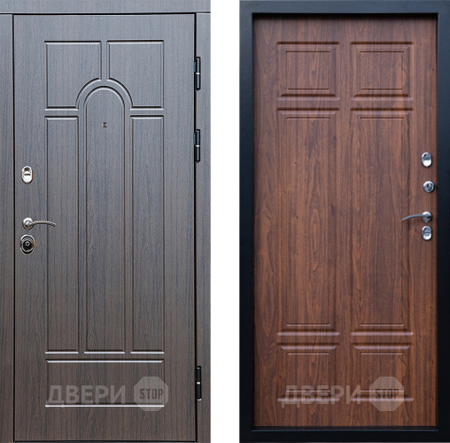 Входная металлическая Дверь Престиж Арка Премиум Орех темный в Фрязино