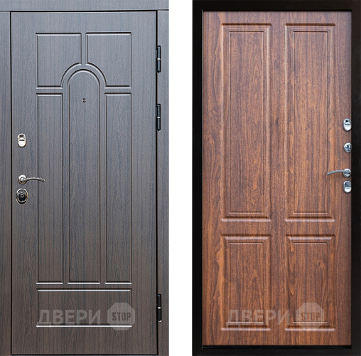 Входная металлическая Дверь Престиж Арка Премиум Орех светлый в Фрязино