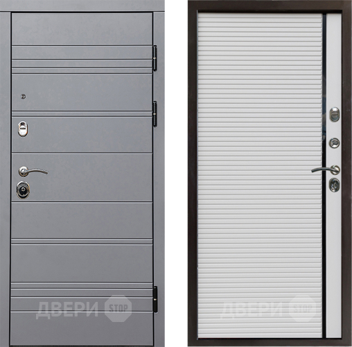 Входная металлическая Дверь Престиж Линия Грэй Porte Белый в Фрязино
