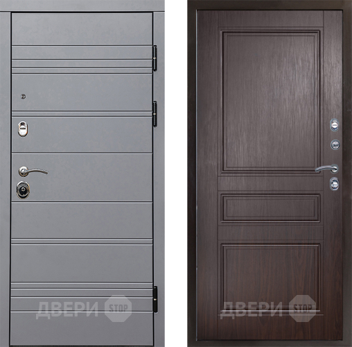 Входная металлическая Дверь Престиж Линия Грэй Классика Венге в Фрязино