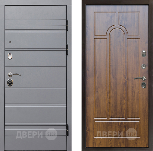Входная металлическая Дверь Престиж Линия Грэй Арка Дуб в Фрязино