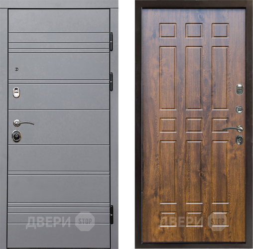 Входная металлическая Дверь Престиж Линия Грэй Спарта Дуб в Фрязино
