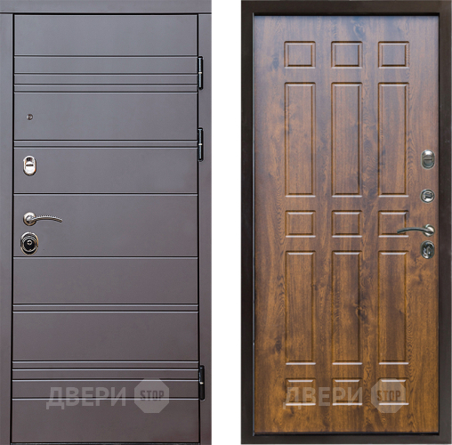 Входная металлическая Дверь Престиж Линия Браун Спарта Дуб в Фрязино