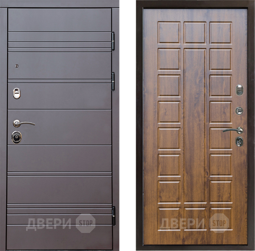 Входная металлическая Дверь Престиж Линия Браун Престиж Дуб в Фрязино