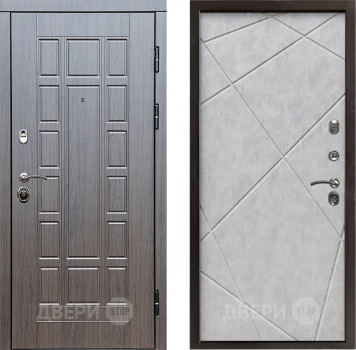 Входная металлическая Дверь Престиж Престиж Лучи Бетон светлый в Фрязино