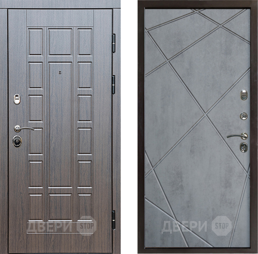 Входная металлическая Дверь Престиж Престиж Лучи Бетон темный в Фрязино