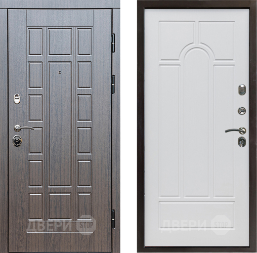 Входная металлическая Дверь Престиж Престиж Арка Белое дерево в Фрязино