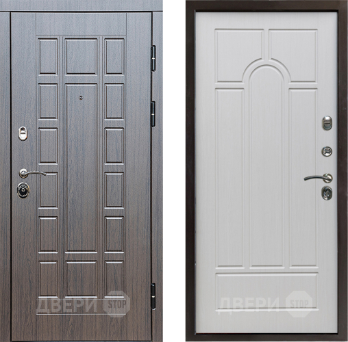 Входная металлическая Дверь Престиж Престиж Арка Лиственница белая в Фрязино