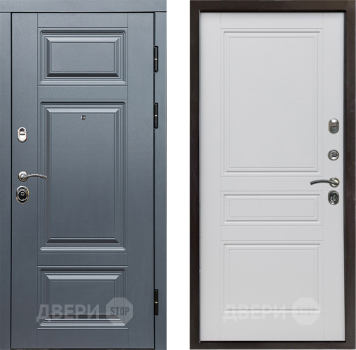 Входная металлическая Дверь Престиж Премиум Классика Белый матовый в Фрязино