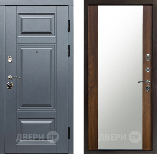 Входная металлическая Дверь Престиж Премиум Зеркало Дуб в Фрязино